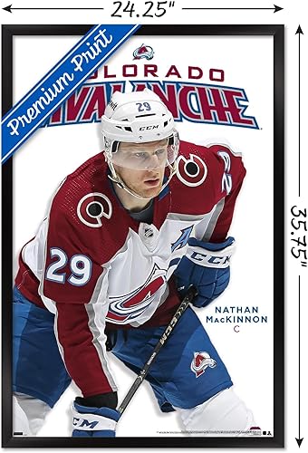Miniatura 3 de Trends International NHL Colorado Avalanche - Póster de pared de la serie 23 de Nathan MacKinnon, 34 pulgadas de largo x 22.4 pulgadas, versión
