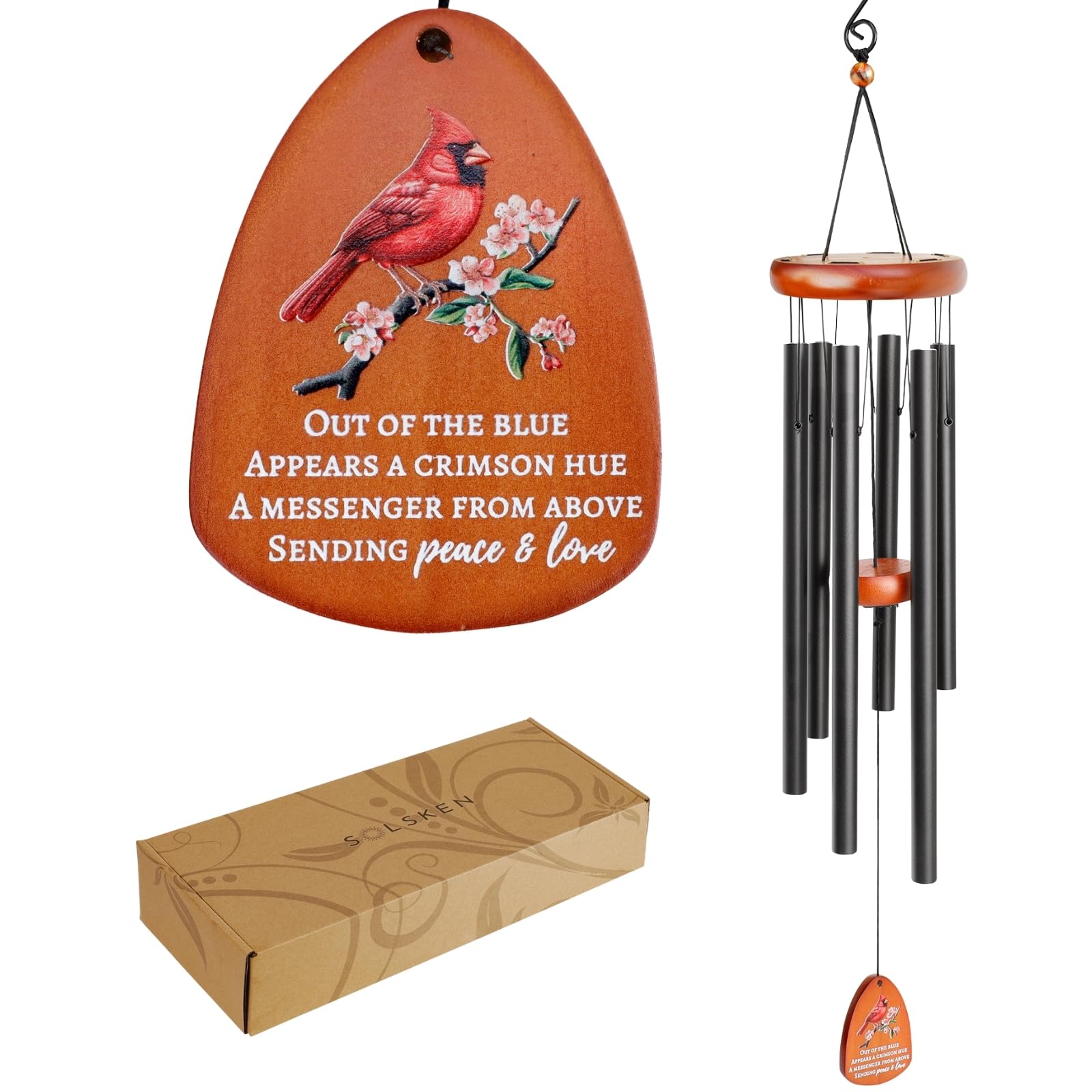 Solsken Home Cardinal Wind Chimes