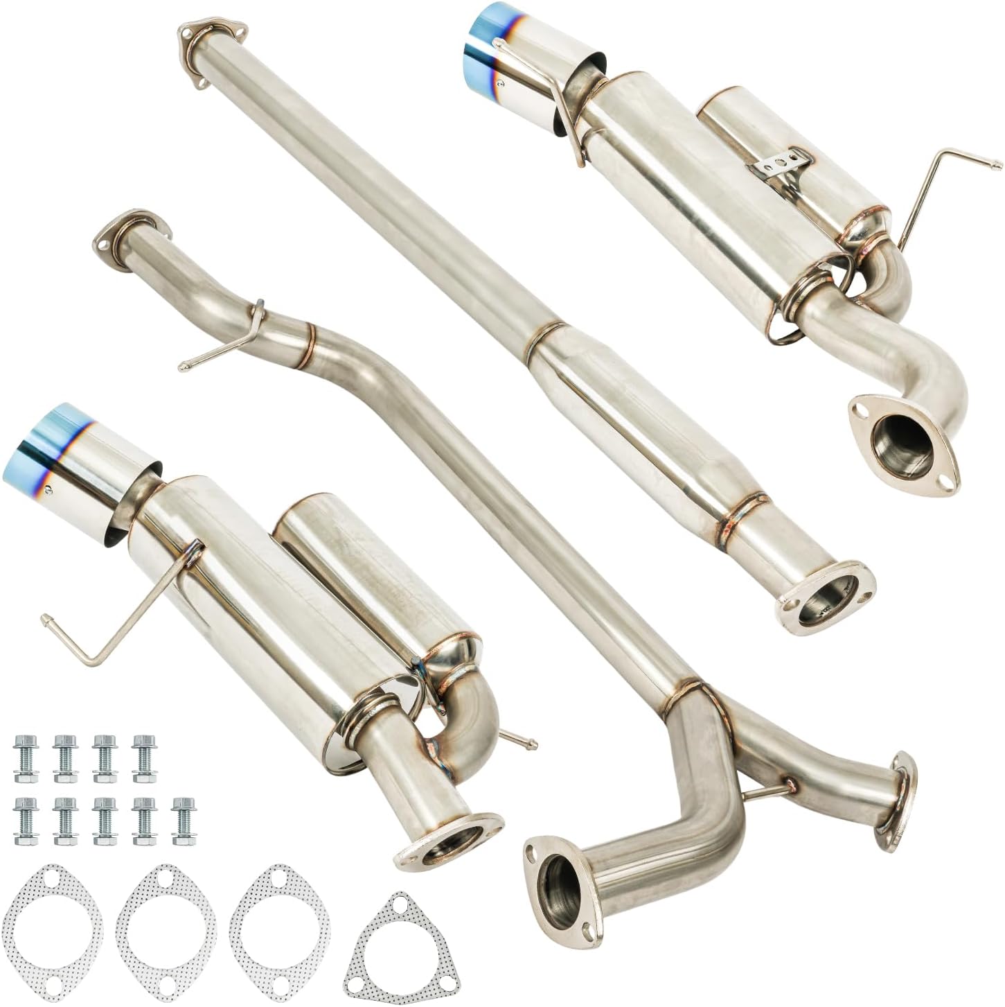 PHILTOP Cat-Back System, Stainless Steel Cat Back Exhaust System Fit for 2004-2008 Acura TSX