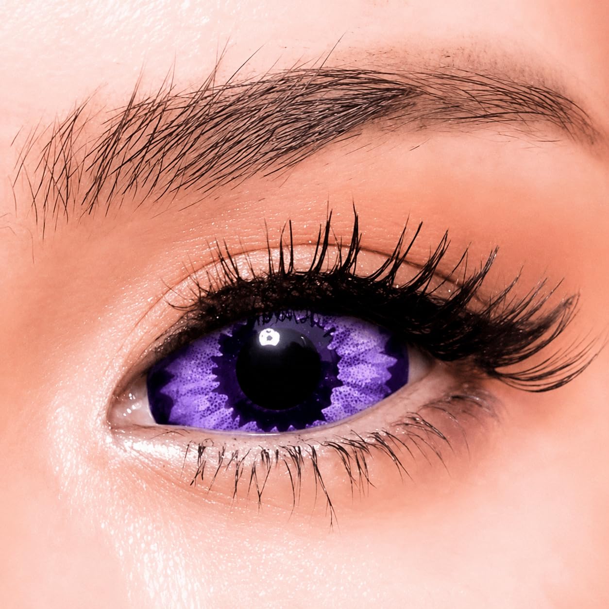 Soczewka kontaktowa twardowkowa - Purple Elf - 1 para 2 soczewek - Do uzytku przez 1 rok - Bez mocy - COSPLAY - HALLOWEEN