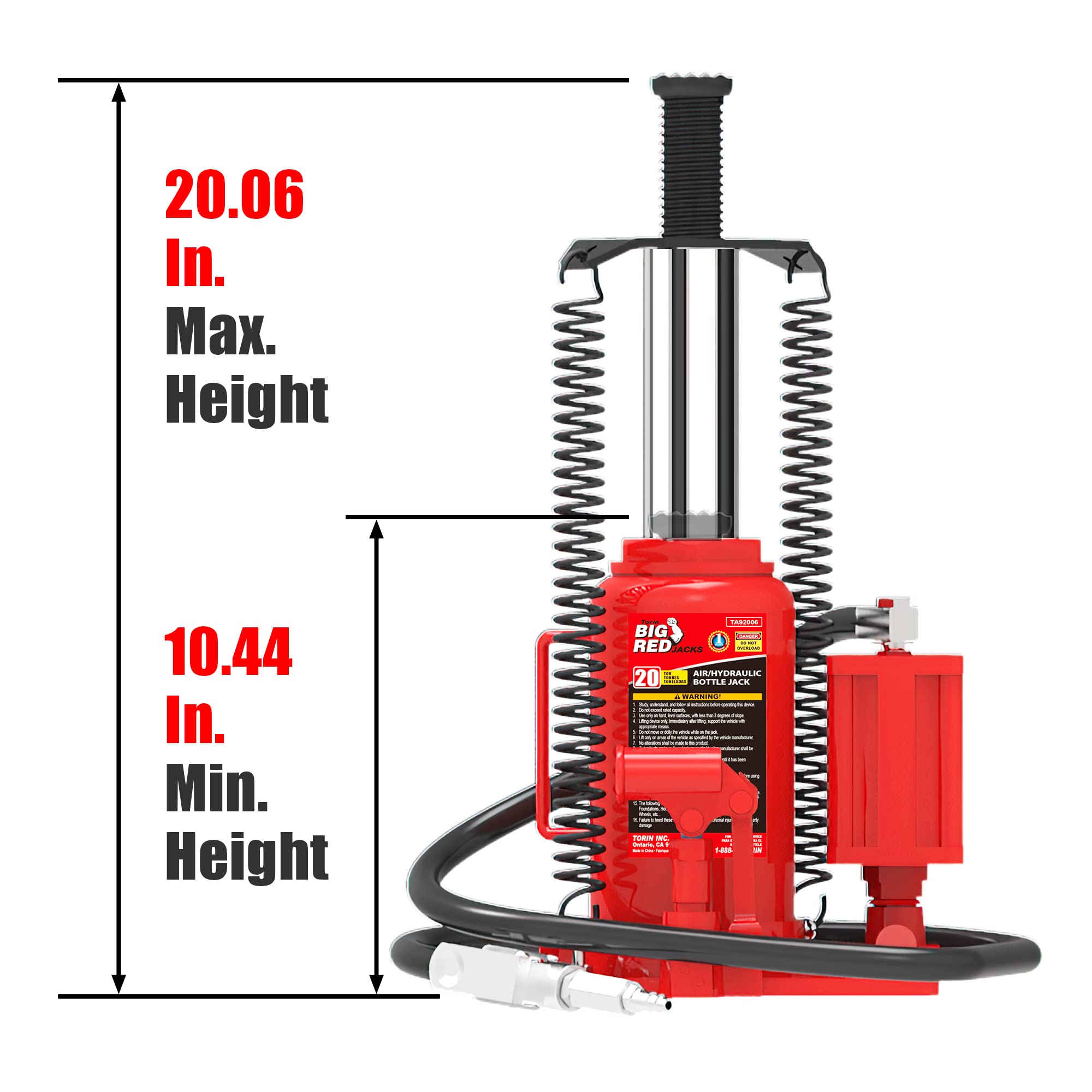 Buy BIG RED TA92006 Torin Pneumatic Air Hydraulic Bottle Jack with