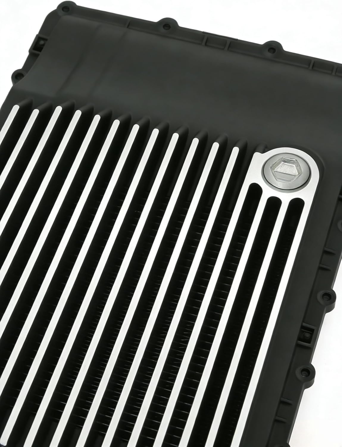 328053220 Heavy Duty Cast Aluminum Transmission Oil Pan Equipped with 10R80 Transmission for 2017-2025 Ford F150 F250 F350 Expedition Mustang Ranger Explorer Bronco 328053210