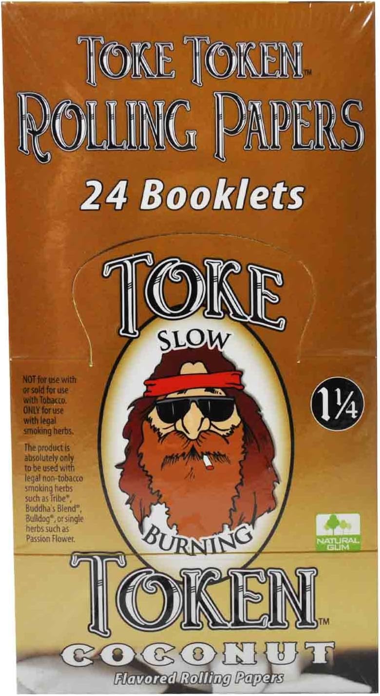 Toke token rolling papers 1 1/4 coconut