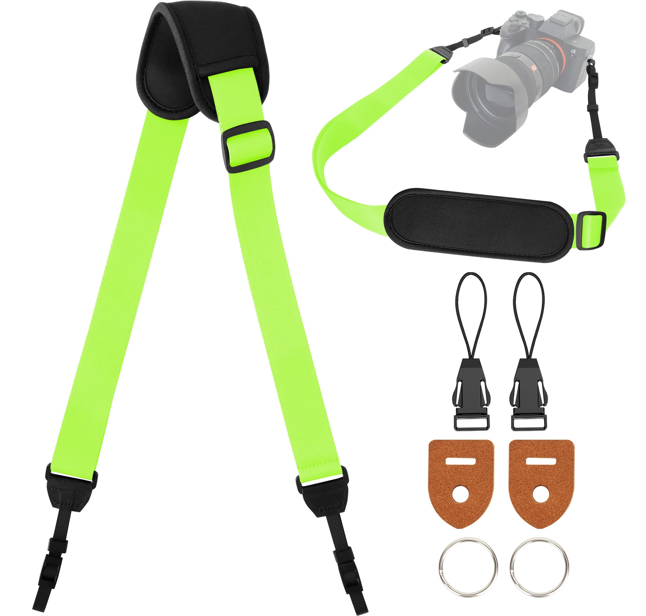 Gowjaw Padded Camera Strap Neck Shoulder for Canon Fujifilm Nikon Sony