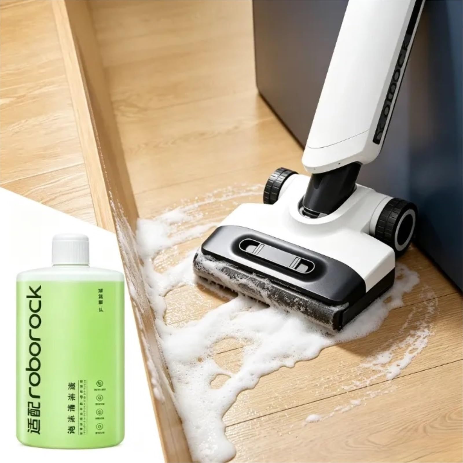 El limpiador de pisos es compatible con Roborock F25 ACE/F25 Ultra | Limpiador de pisos con aroma a jazmín de 1 litro, apto for F25 ACE/F25 Ultra, con un aroma suave y natural(2PCS)