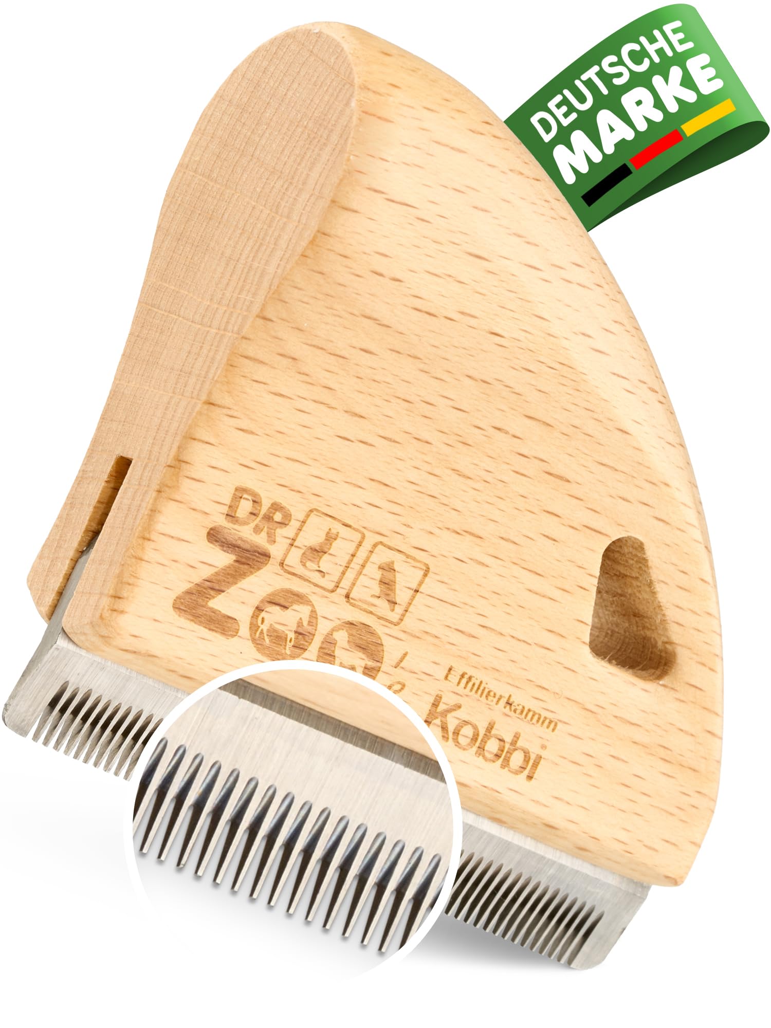 DR Zoo Kobbi Thinning Comb The Ideal Cat Brush for Changing Long Hair & Undercoat Grooming for Every Short Hair & Long Hair Cat