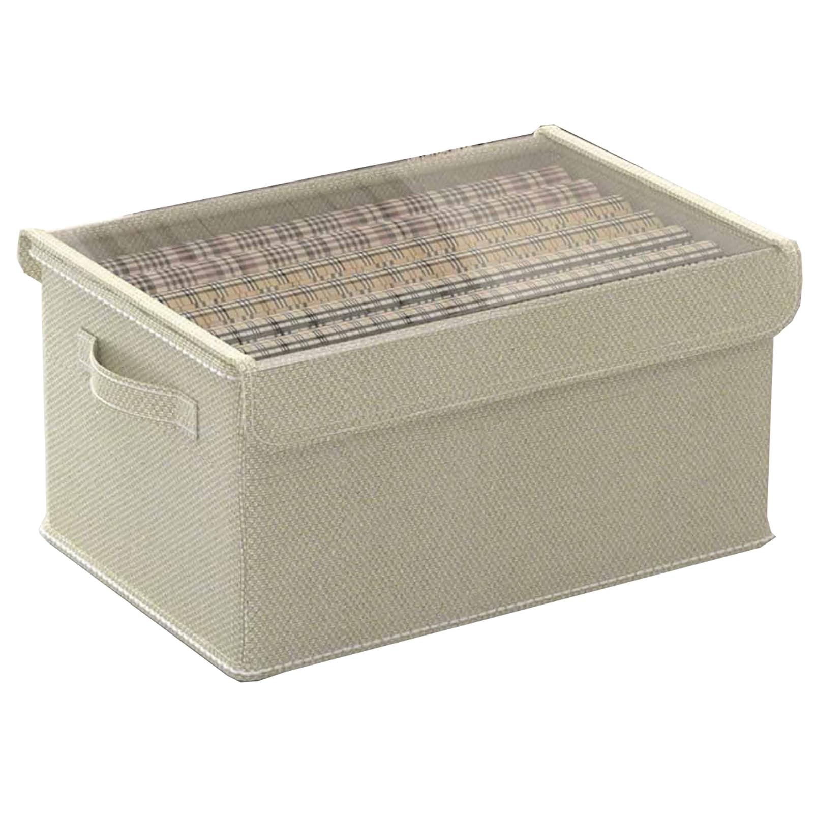 Lot de 2 séparateurs de tiroir à vêtements – Boîte de rangement pliable pour sous-vêtements, soutien-gorge, chaussettes, cravates – Beige, 47 x 35 x 30 cm – Optimise l'espace et la propreté des
