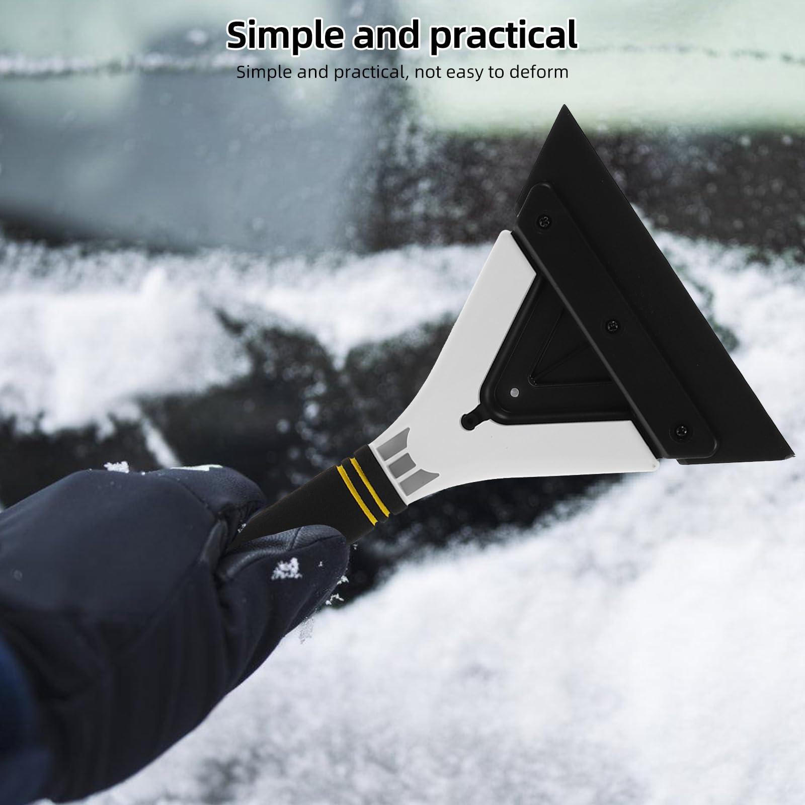 DOITOOL 5 Stück Auto Schneeschaufel aus Kunststoff mit Effizienter Schneeräumung und Ergonomischem Griff für Auto Außenspiegel und Windschutzscheibe im Winter