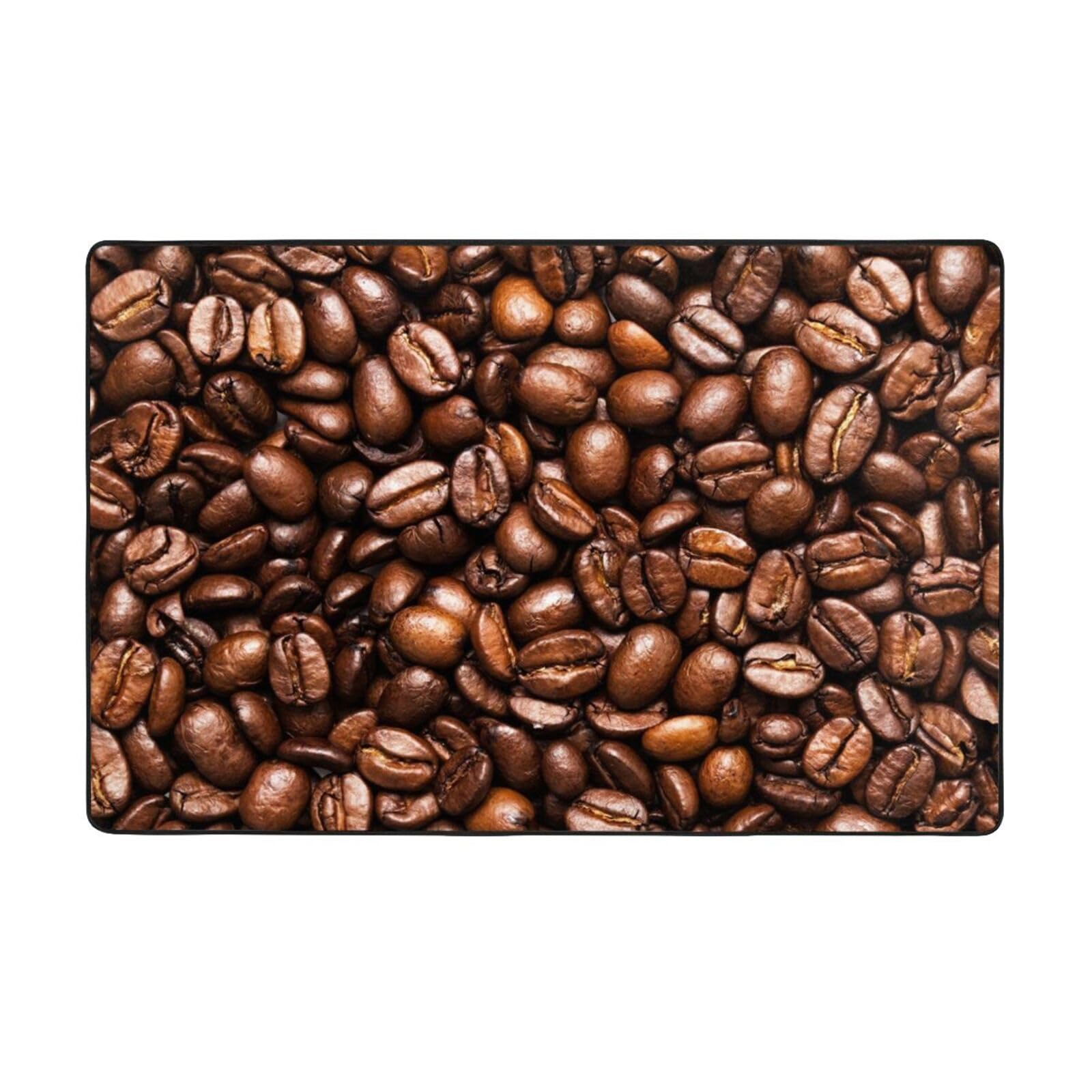 Tapis de salon grains de café 150x100 cm idéal pour réveiller la déco de votre cuisine