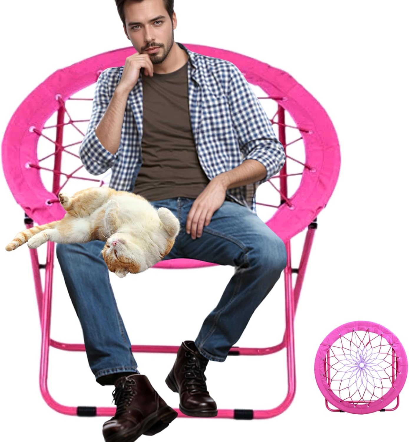 Bungee Bunjo Folding Dish Saucer Bungee Chair