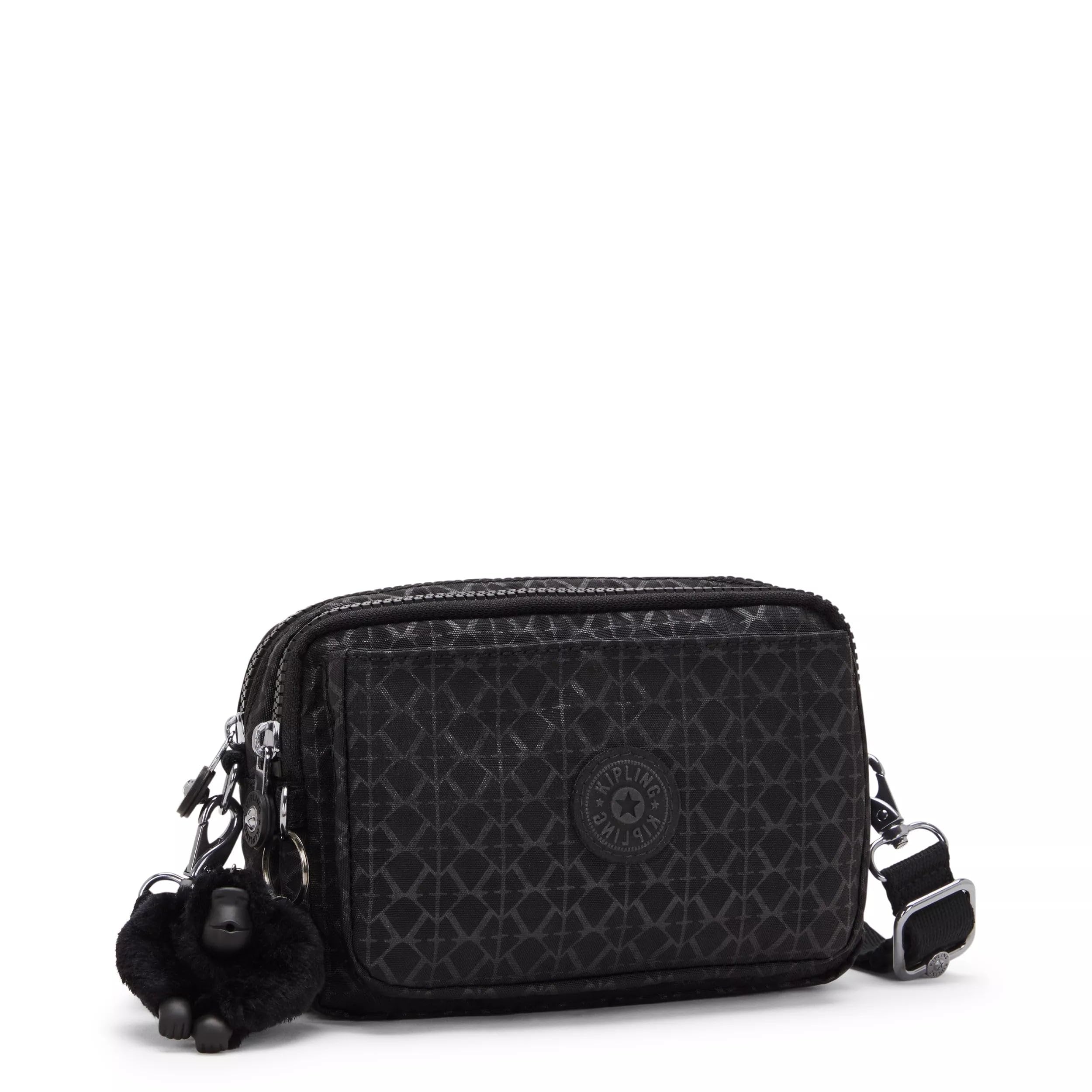 Kipling Abanu - Bolso Cruzado Convertible con Estampado múltiple, Firma Emb, 7.5''L x 5''H x 3.3''D