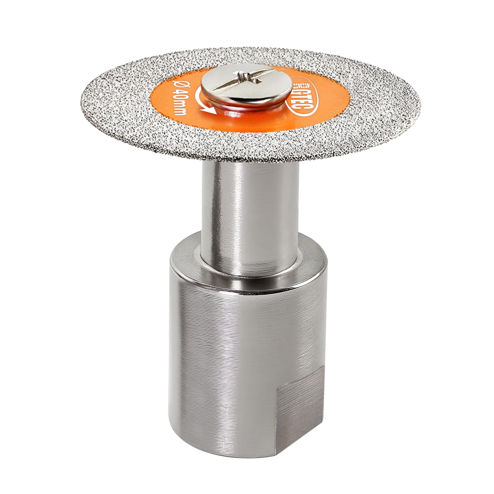 BGTEC Diamond Mini Glass Cutting Saw Blade - 40MM Glass Cutting Dics with M14 Thread Flange for Glass Jade Crystal Wine bottle Tile