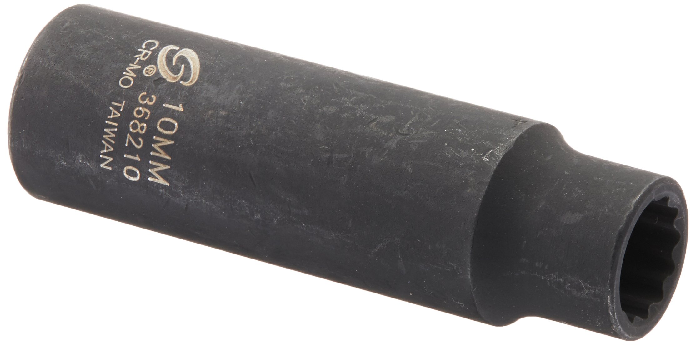 Sunex 368210 3/8-Inch Drive 10-mm 12-Point Deep Impact Socket, 3/8″
