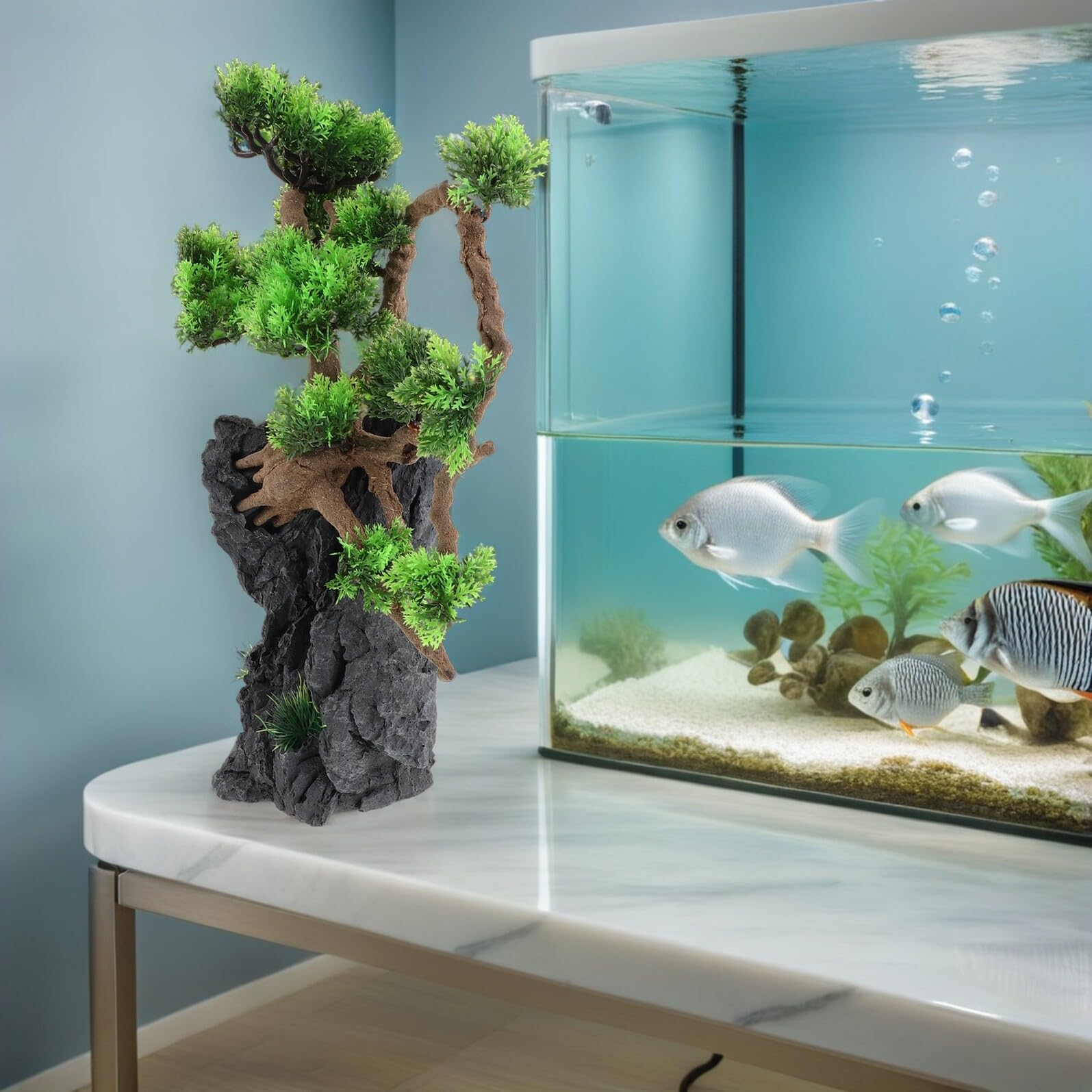 Vegetación De Decoración De Peces Verdadera De Fiesta Plantas De Acuario De Bajo Mantenimiento