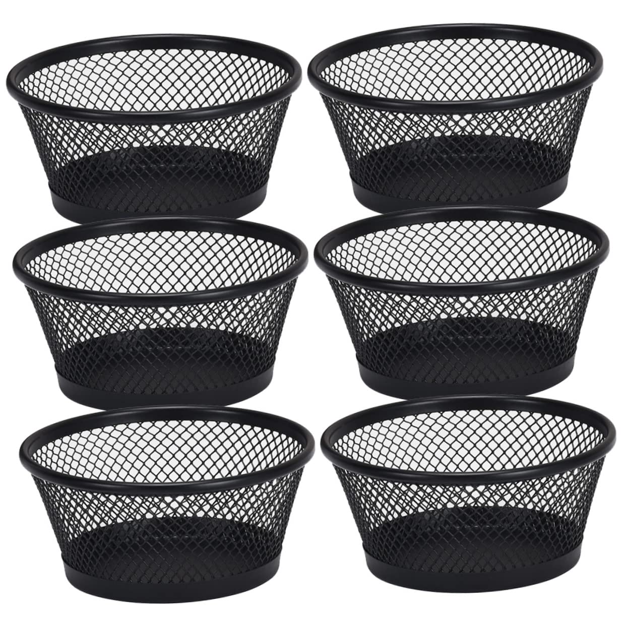 ARTIBETTER 6Pcs Paper Clip Holder Mesh Design Desk Organizer for Home Office Convenient Storage for Paperclips Thumbtacks and More Elegant Decoration Workspace