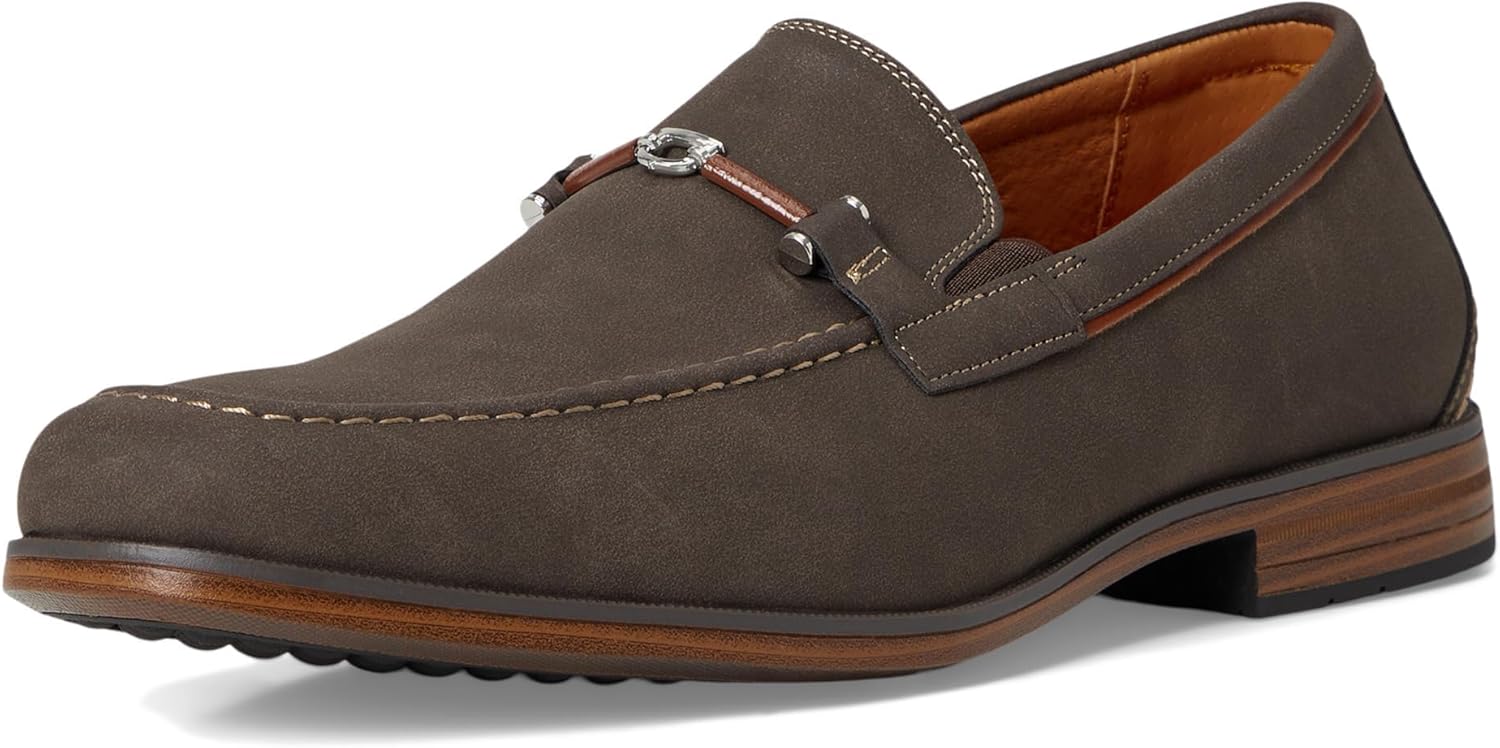 Stacy Adams Men's Richardson Moc Toe Slip On Loafer, Brown, 14 - Image 7