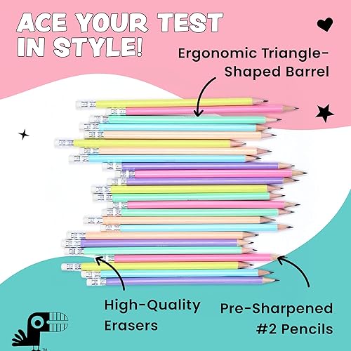 Miniatura 4 de Yoobi Essentials Bundle  Cuadernos y lápices de composición con rayas universitarias, paquete de 3 materias, 150 páginas, cuadernos perforados de 3