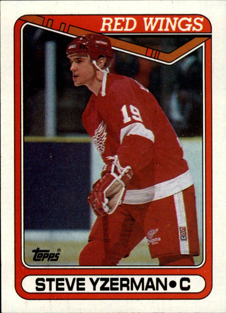 Amazon.com: 1990 Topps Hockey Card (1990-91) #222 Steve Yzerman