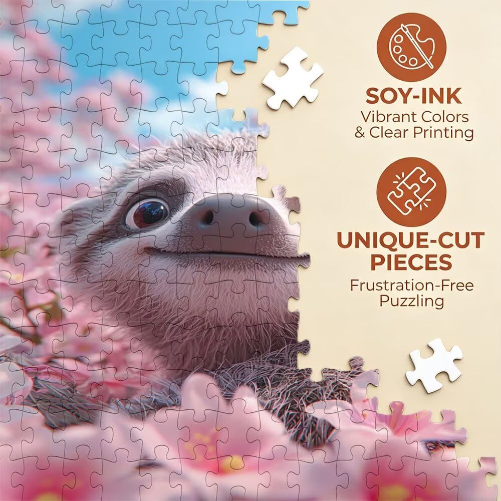 Puzzle 4000 Pezzi, Fiori Di Pesca Pigrizia 3D Puzzle per Adulti Impegnativo, Educa Puzzles Artistico, Divertente E Stimolante Puzzles Decorativo per La Famiglia, Regalo e Decorazione Pareti DX0YL6-881