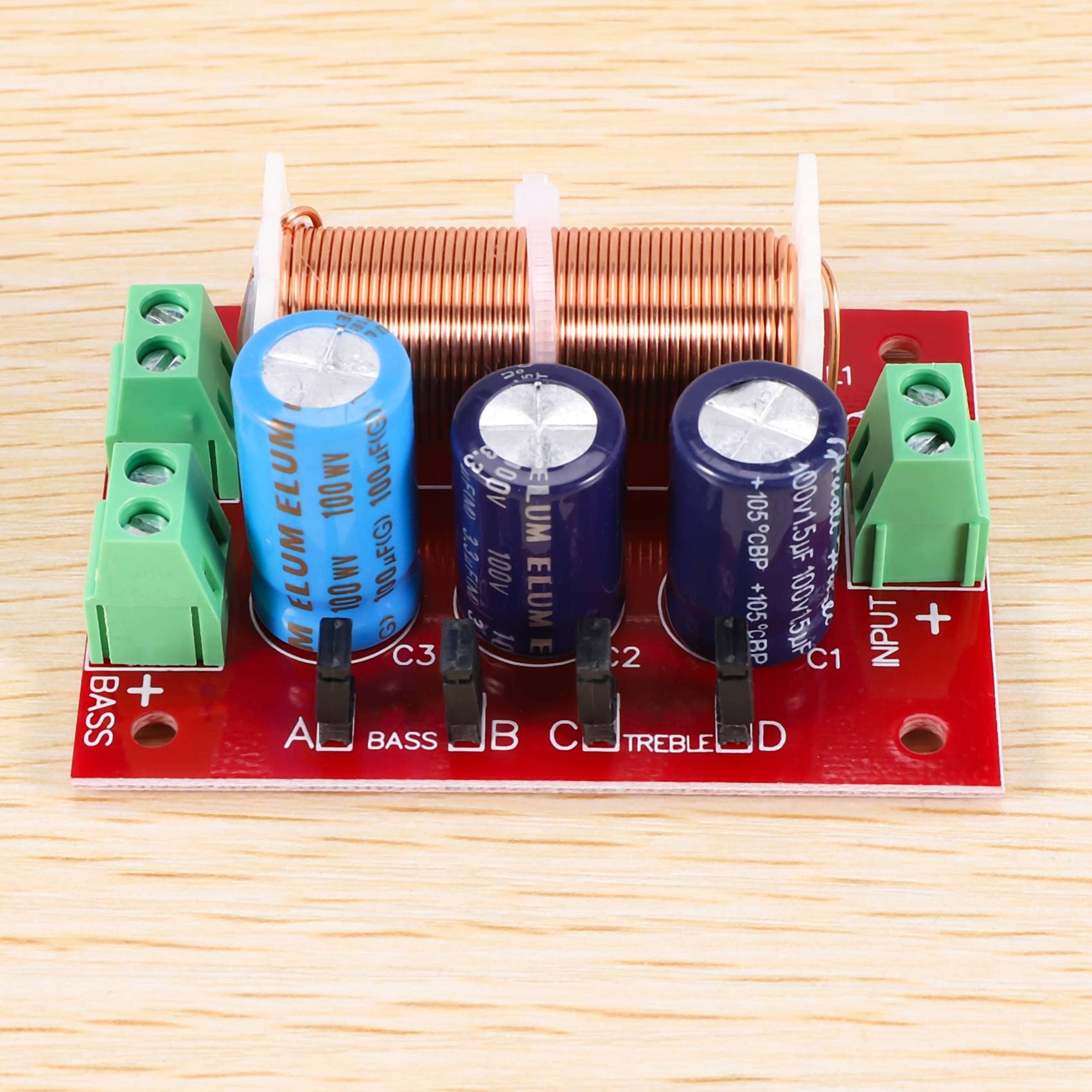 Lot de 3 haut-parleurs 400 W - Doubles - 2 voies - Hautes et basses - 4-16 ohms