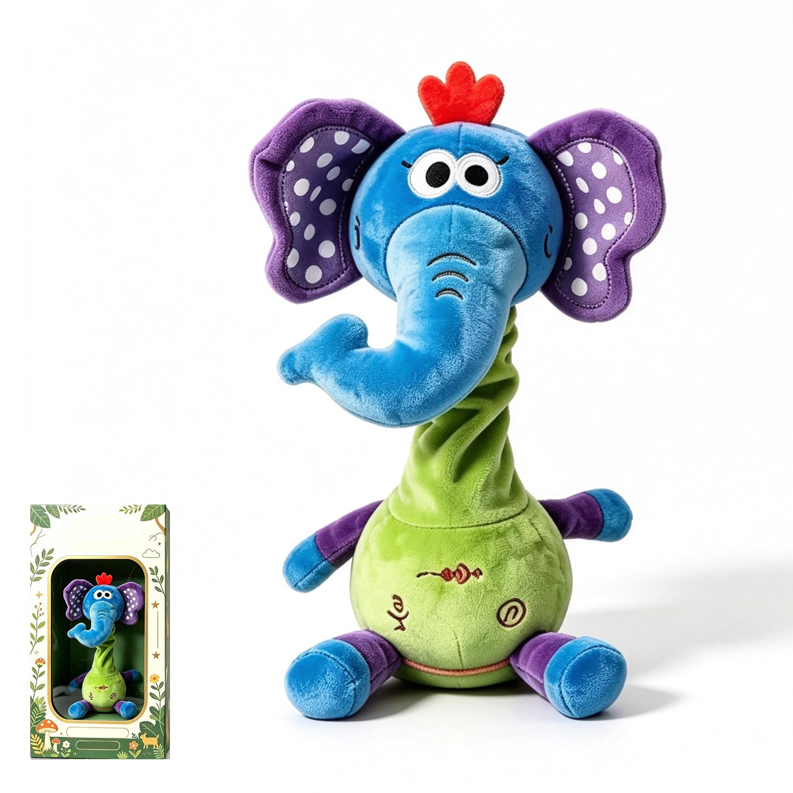 OEHUG Singing Dancing Elephant Baby Toys Gifts, Interactive, Plush Toy
