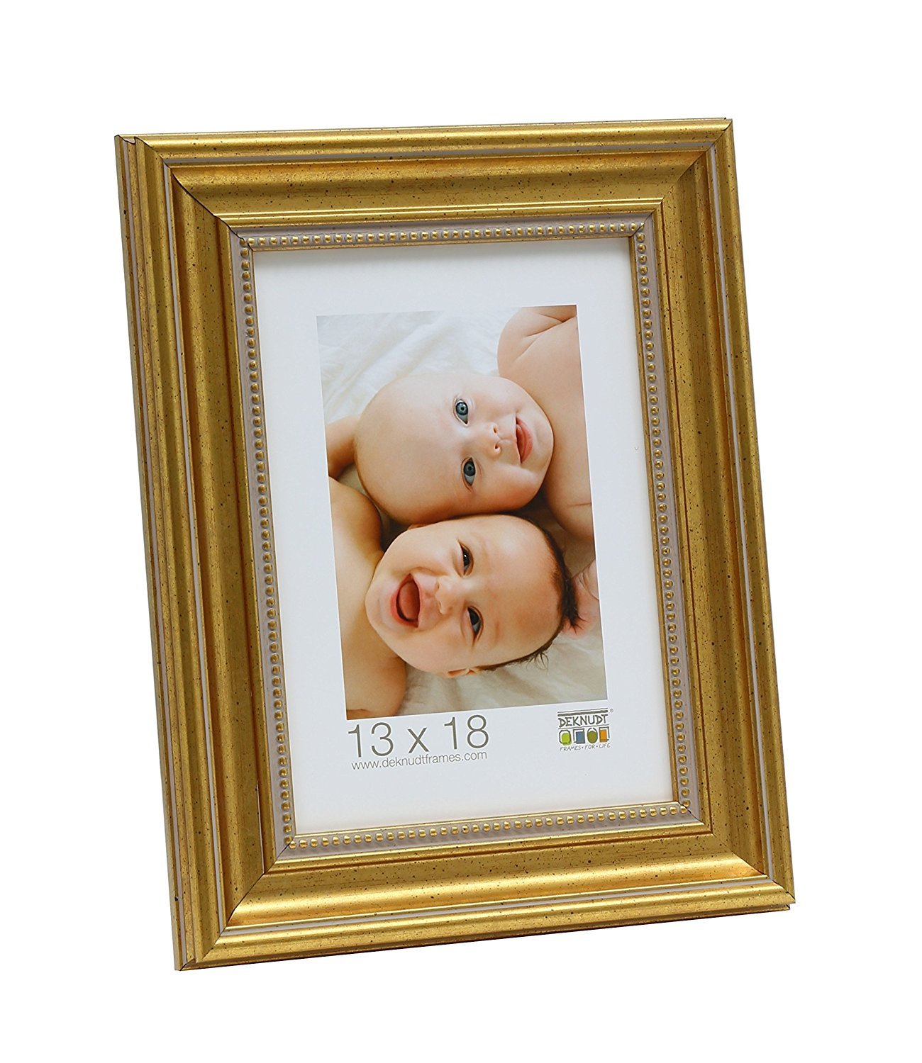 Cadre photo Deknudt doré 30 x 45 cm pour sublimer votre salon
