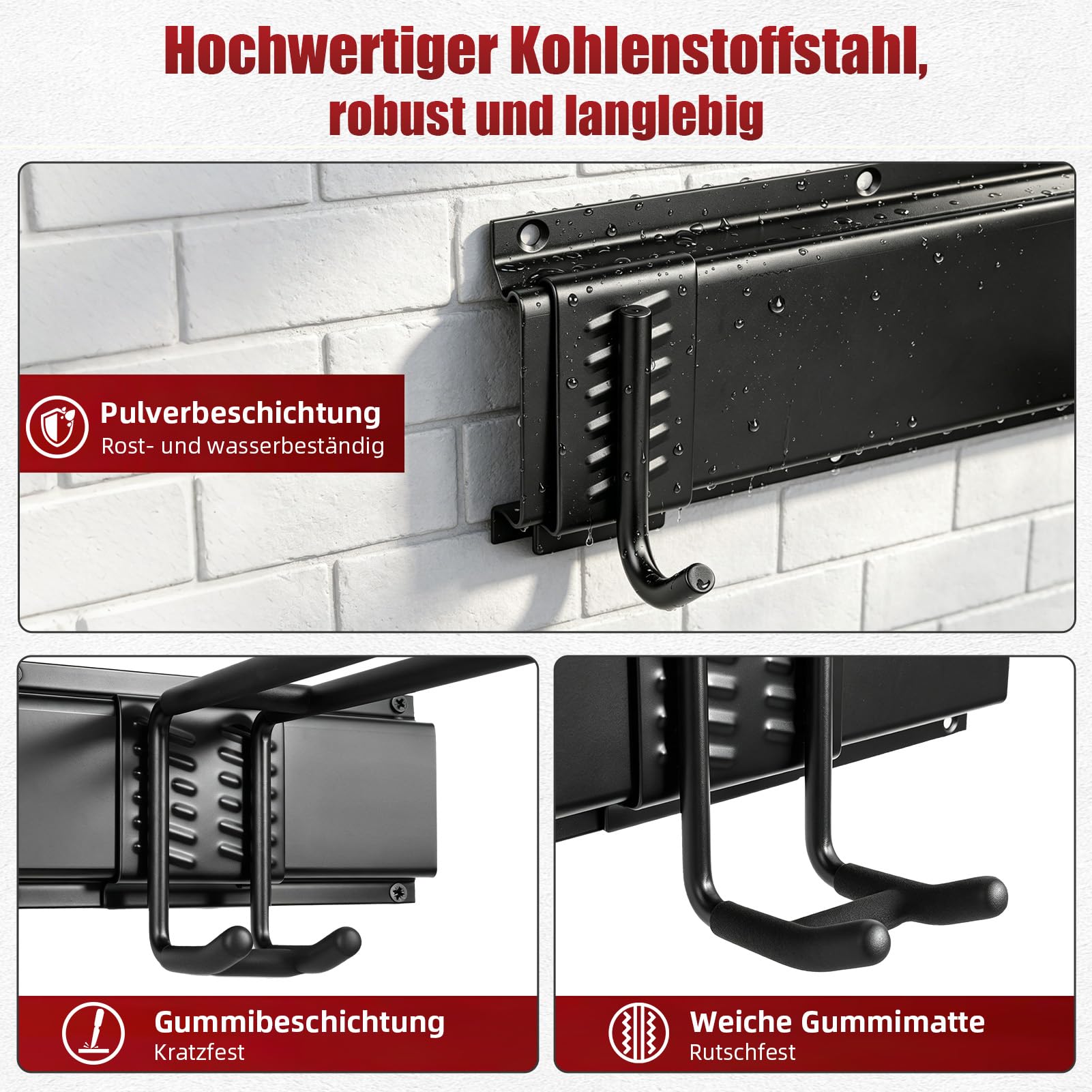 LTPAG Wandhalterung für Gartengeräte und Skihalterung