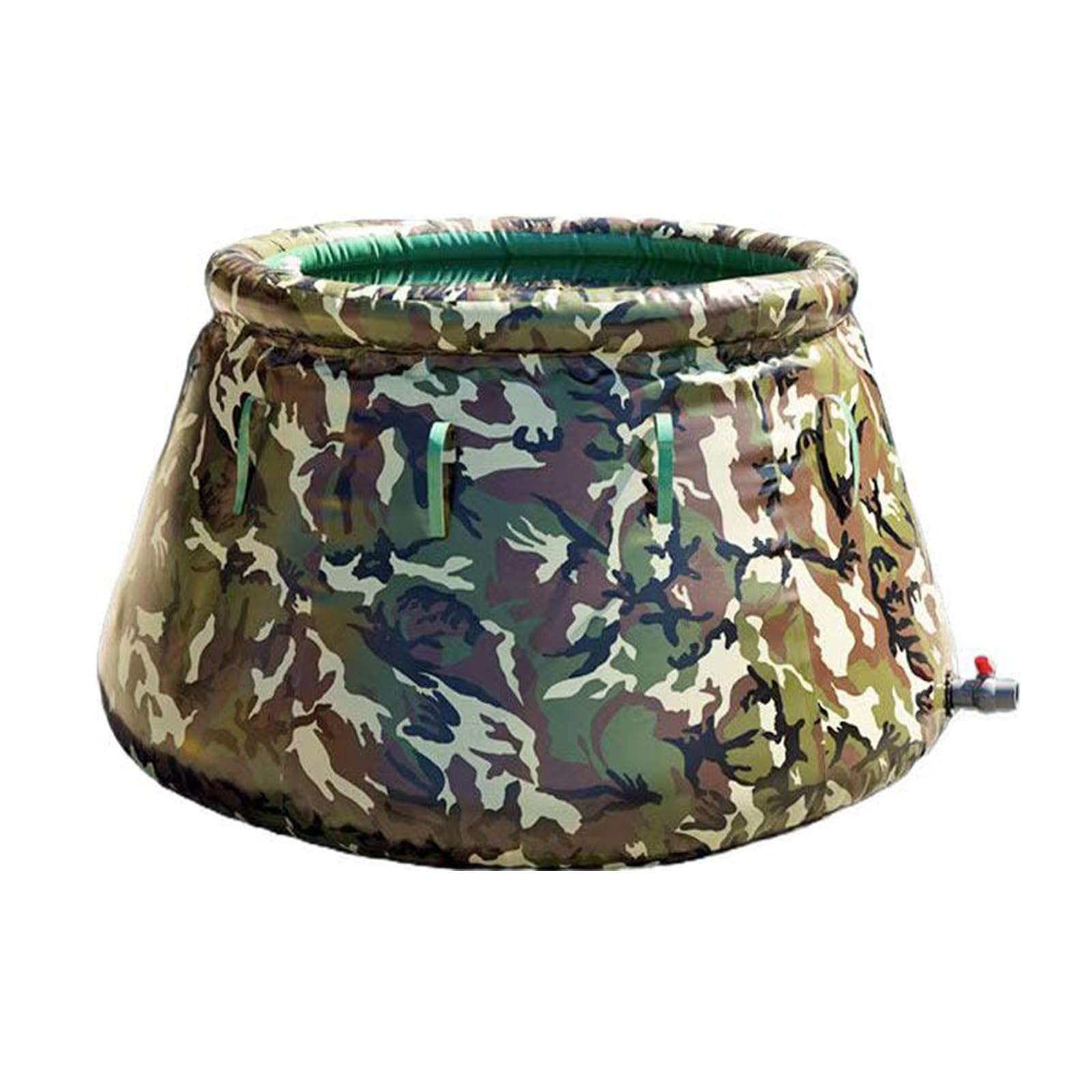 Faltbarer Wasserkanister Mit Hahn Material PVC/TPU Geeignet für Den Transport, Die Lagerung und Das Sammeln Von Wasser Camouflage-Farbe