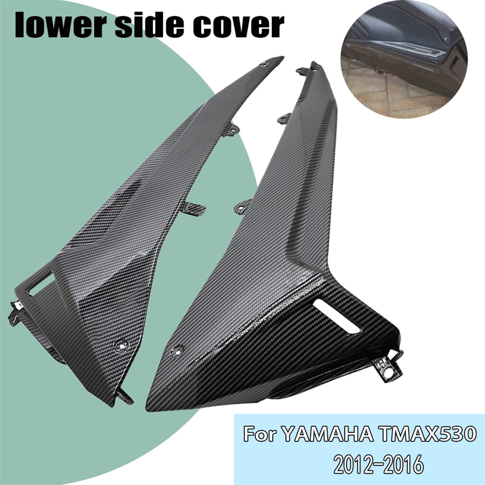 Kit Carenatura Moto Per Yamaha T-MAX Tmax530 Tmax 530 2012-2016 ABS Moto Carena Carrozzeria Coperchio Laterale Inferiore Cornici e Raccordi Set