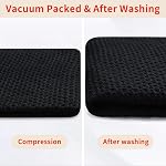 smiry Cotton Kitchen Dish Towels Set– 4 Pack 12x12 Inch & 4 Pack 13x28 Inch Kitchen Towels, 8 Pieces in Total, Ultra Soft Absorbent Quick Drying Dish Cloths Tea Towels, Black