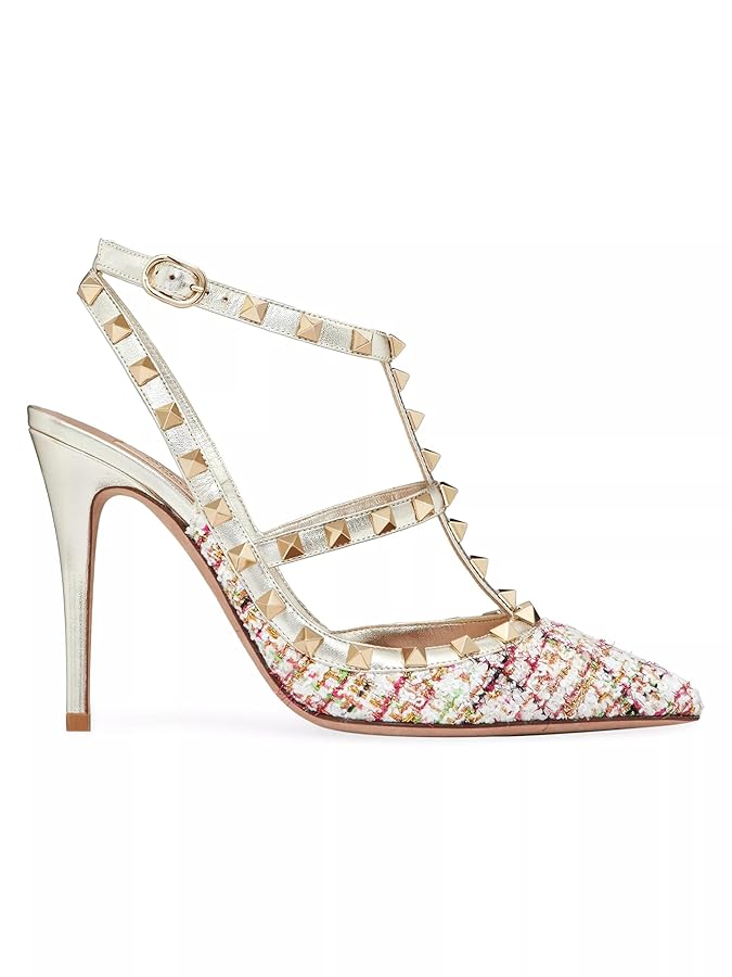 最終値下げ　VALENTINO ドット柄 スタッズ ハイヒール Amazon.com | Valentino Garavani Women's Rockstud Tweed Pumps