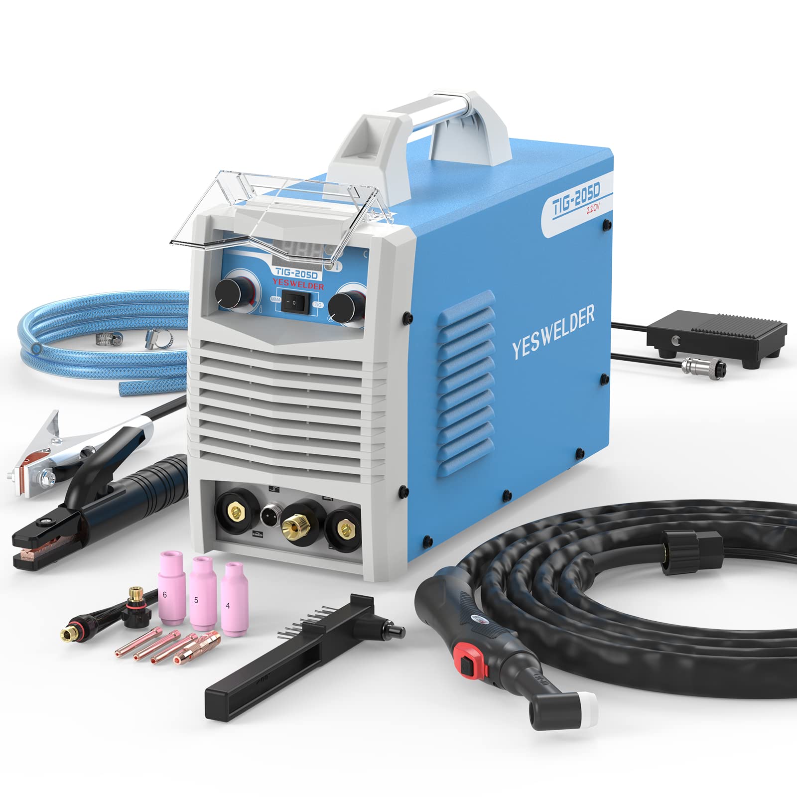 Buy YESWELDER 205Amp TIG Welder 230V TIG/ARC 2 in 1 HF TIG Welding