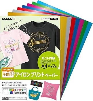 アイロンプリントペーパー 合計25,916円分 55枚 Amazon | 手描きでアイロンプリントペーパー/白・カラー生地用