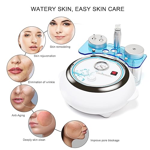 Máquina de belleza de chorro de oxígeno de agua, máquina hidráulica al vacío multifuncional de limpieza profunda Dermabrasion, máquina facial para
