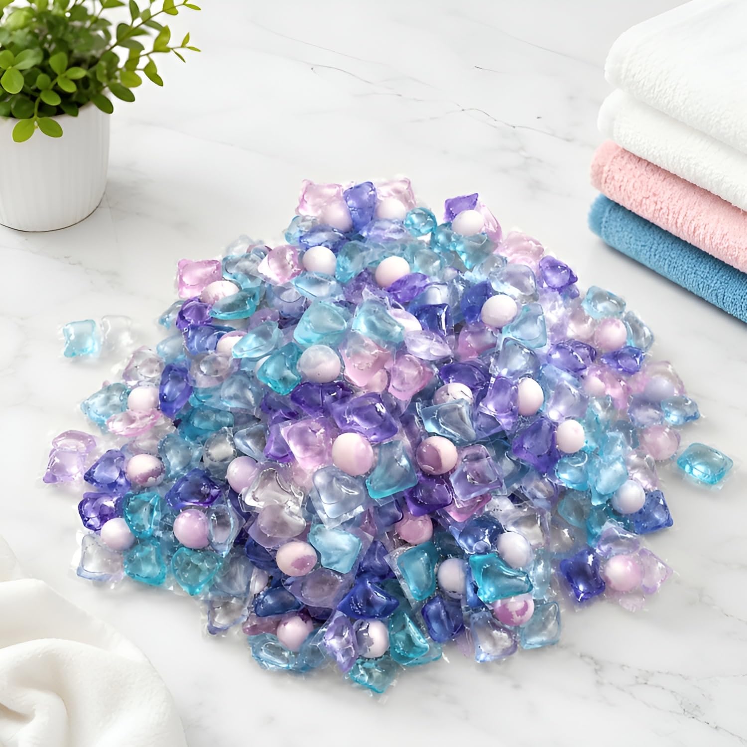 5-in-1 Dissolvable Magic Laundry Pods for 50 washes: Bio Enzymes Infused, Tough Stain Removal with Floral Aroma,1 Pod = 1 Wash for 5-7kg-picture-31