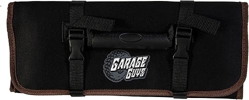 Miniatura 10 de Bolsa de herramientas enrollable para almacenamiento y organización de herramientas, rollo de herramientas resistente con asa y correas de hebilla