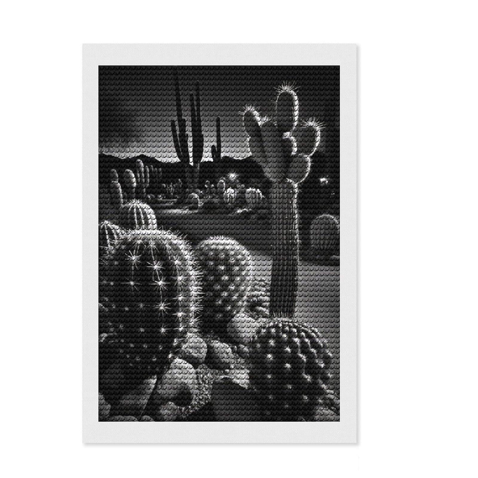 Junmoney Somewhere in The Desert Round Drill Diamond Painting 8"x12", Fun Craft Experience, Modern Decor, for Craft Lovers, Holiday Gift Idea