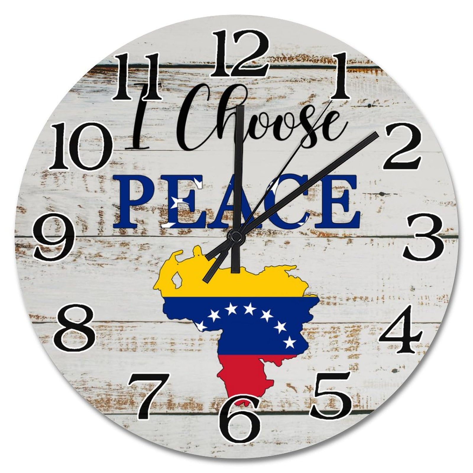 Horloge murale en bois Venezuela pour une ambiance voyage dans votre salon