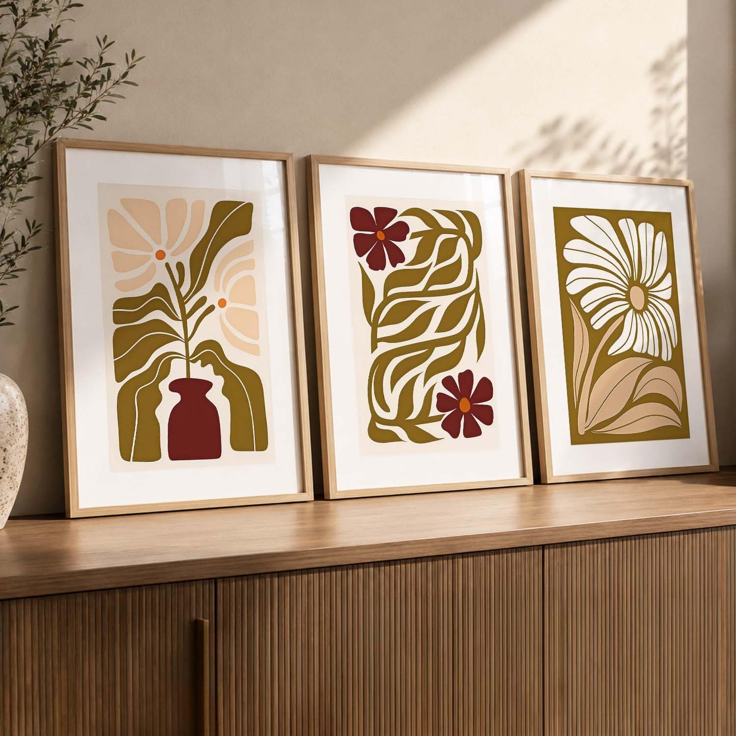 Minimalist Boho Wall Art - Set of 3 Prints -9 Minimalist Boho Wall Art - Set of 3 Prints -9