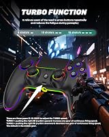 MYSTILUCK Wireless Gamepad PS5/PC/MAC/iOS/Android/Steam Deck RGB LED Hall Effect Stick 4