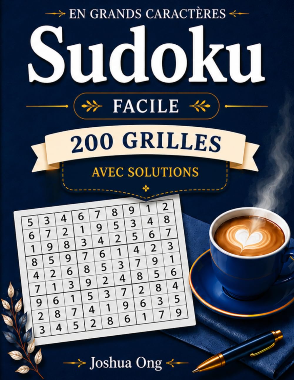 Livre de Puzzles Sudoku en Grands Caractères : Facile: 200 Puzzles Sudoku Faciles en Grands Caractères pour Adultes et Seniors | Jeux Cérébraux ... Caractères : Facile, Moyen & Difficile)