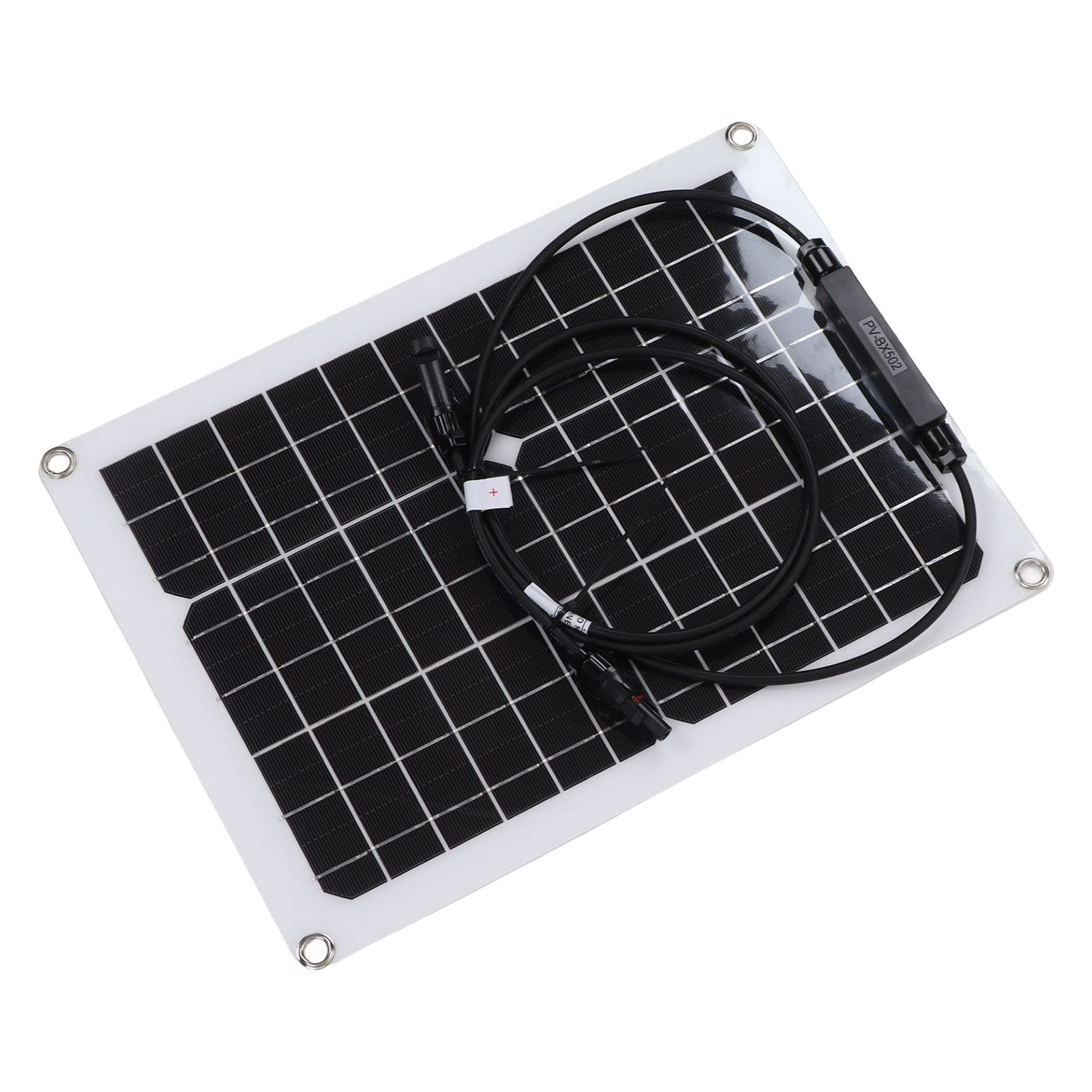 Pannello Solare Flessibile Caricabatteria Monocristallino 15W 12V | Silicio Monocristallino e PET, Si Piega a 30 Gradi, Uso Tenda per Barca , Caricabatteria Al Litio 12V, Impermeabile