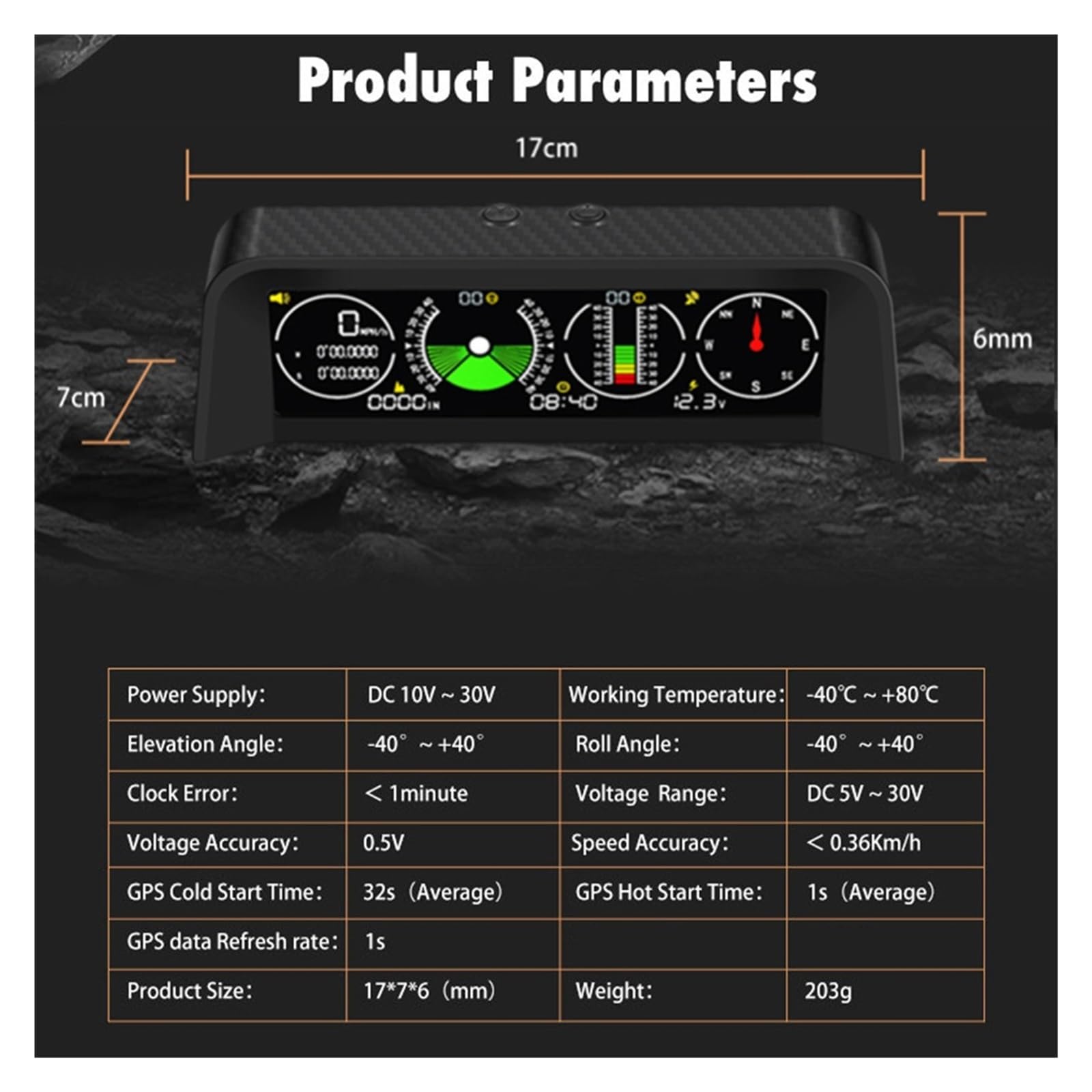 X90 Electrónica Automotriz Digital GPS Velocímetro HUD Head Up Display Medidor De Altitud Brújula MPH KM/H Inclinómetro para todos los vehículos