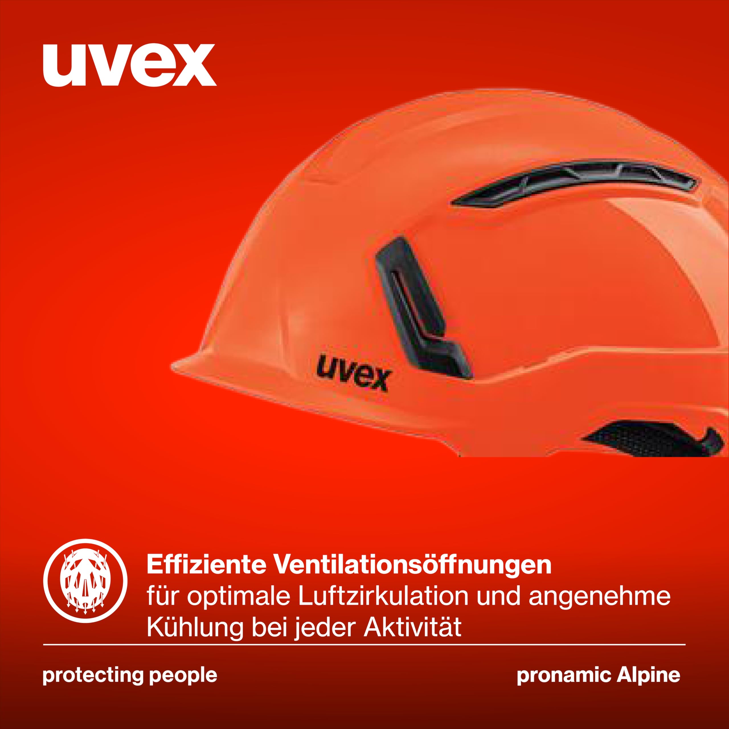 uvex pronamic Alpine - Schutzhelm - Bauhelm - Kletterhelm - EN 12492, EN 397 - für Damen/Herren