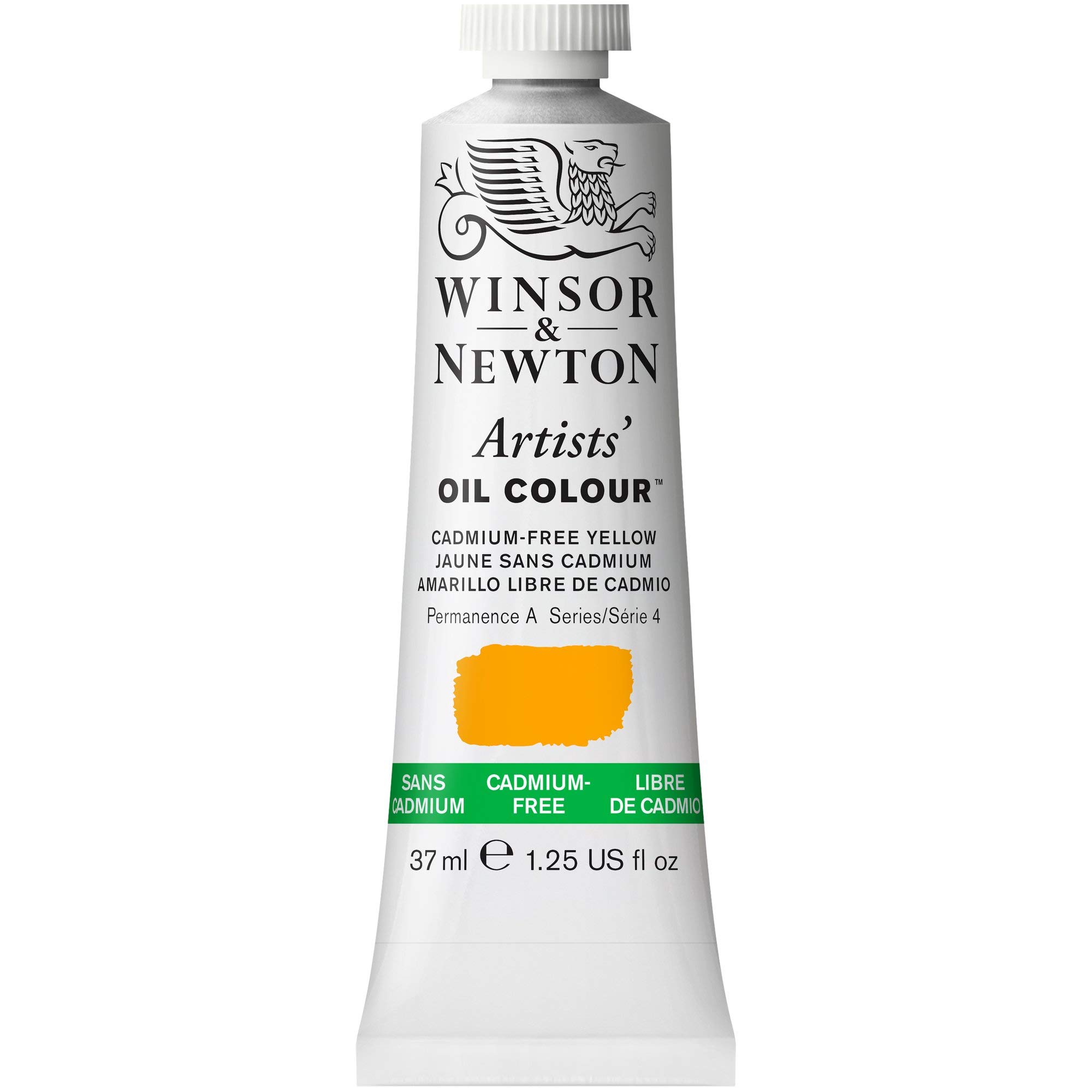 Winsor & Newton Artist Oil Paint, Cadmium Yellow, 37ml