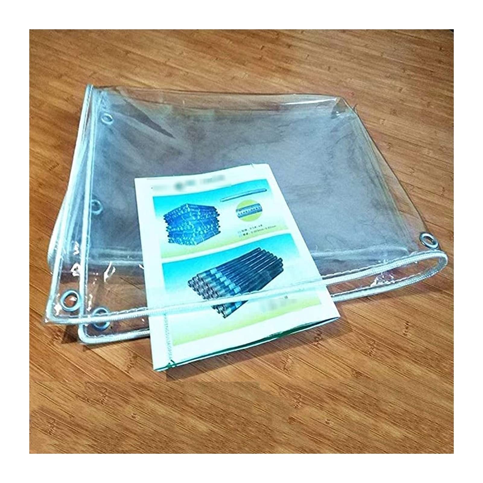 Lona impermeable transparente que frena la lluvia en invernaderos de 2x6 metros