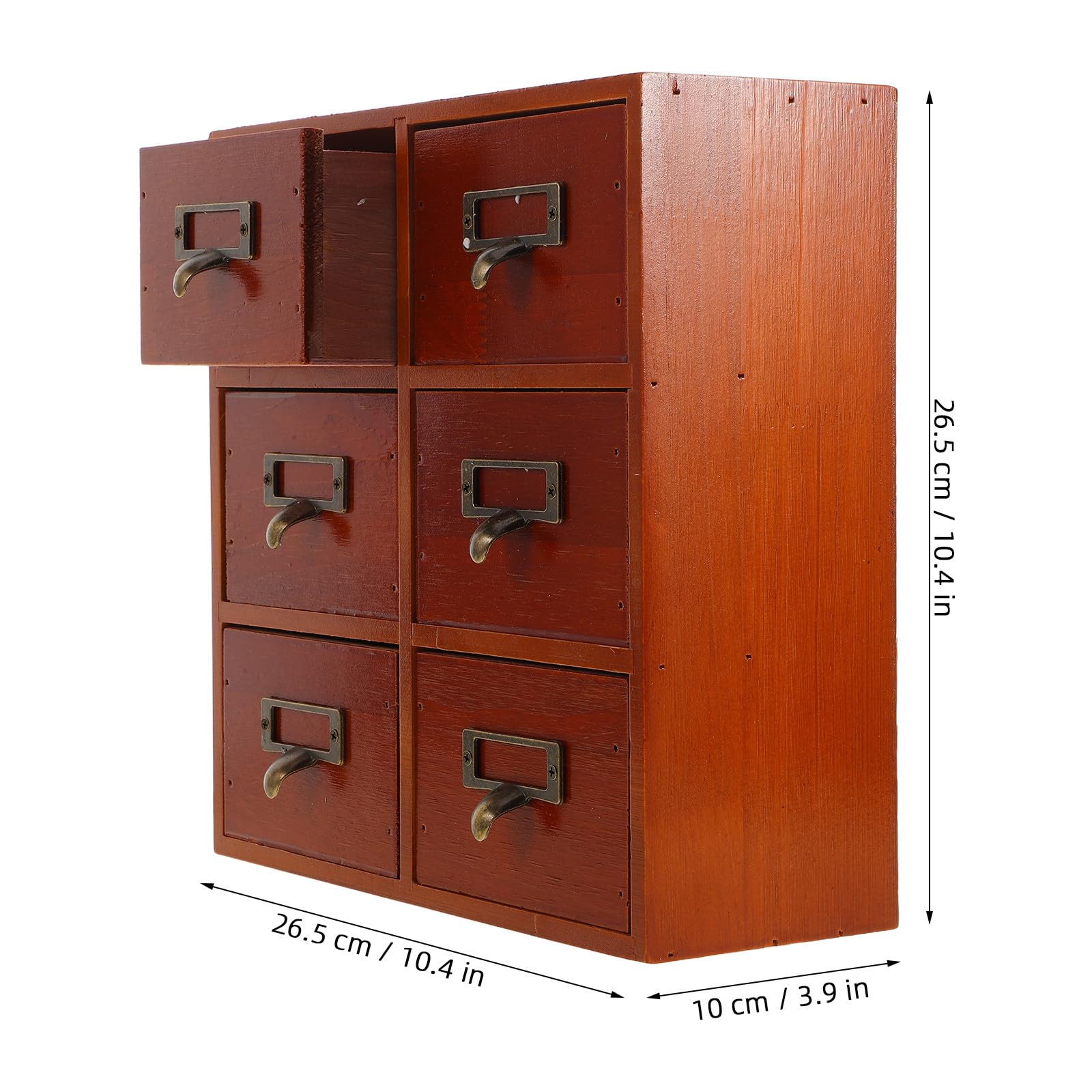 Toyvian Caja Organizadora de Escritorio de Madera, 3 Niveles Apilable