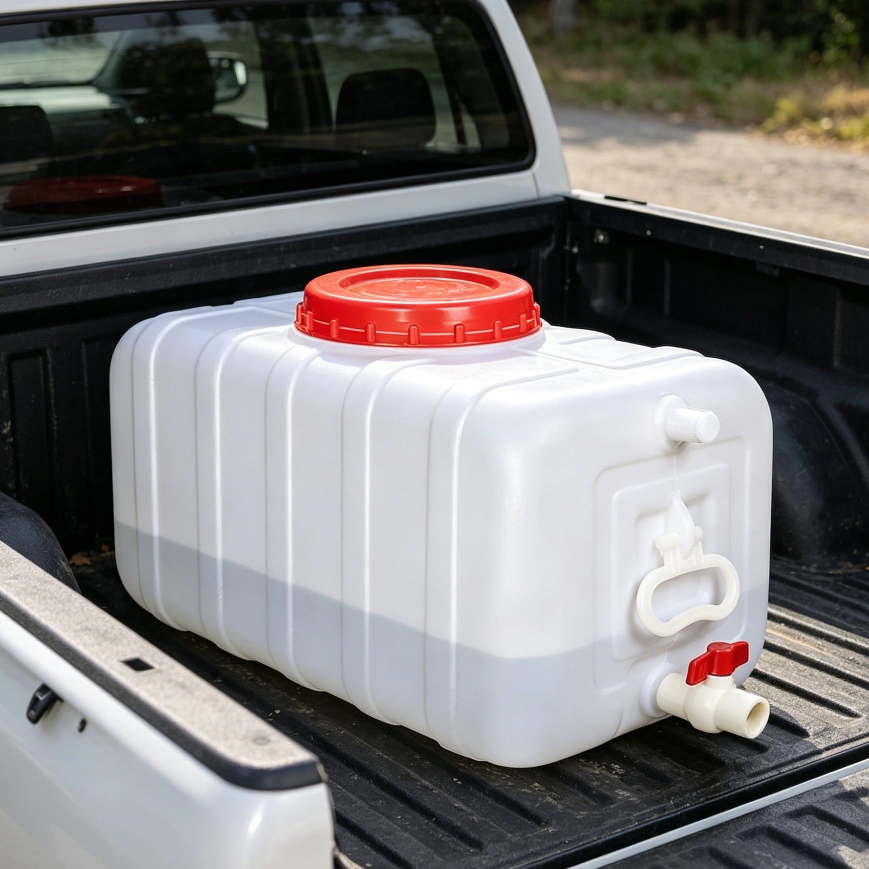 Depósito De Agua Bidón De Agua con Grifo para Acampada, Plástico Recipiente para Agua para Almacenamiento De Emergencia Libre Acampada Autocaravana Senderismo(Size:50gallon-200L)