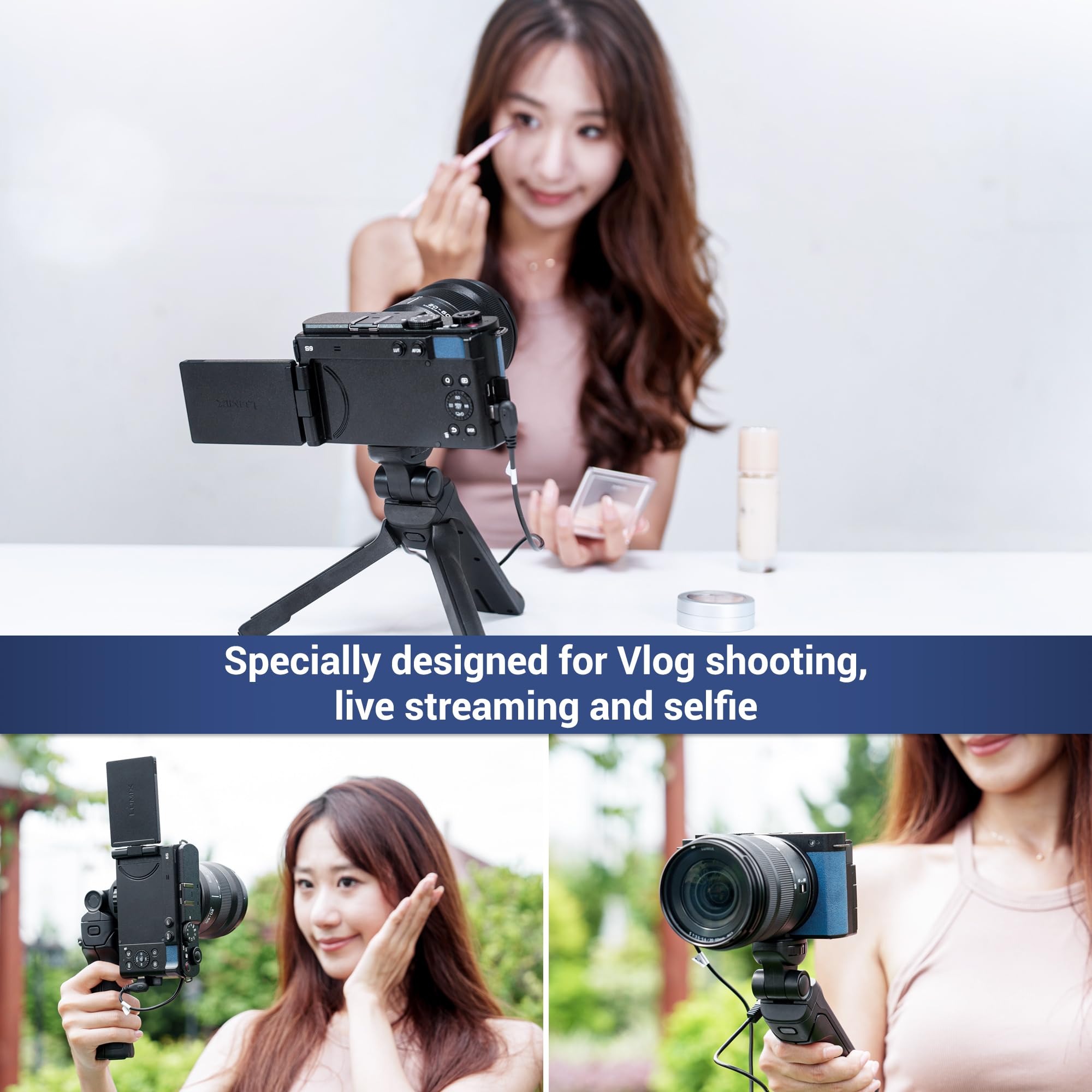 Panasonic LUMIX G100D レンズ＋シューティンググリップセット Amazon | JJC 有線リモートシューティンググリップ&ミニ三脚 Panasonic