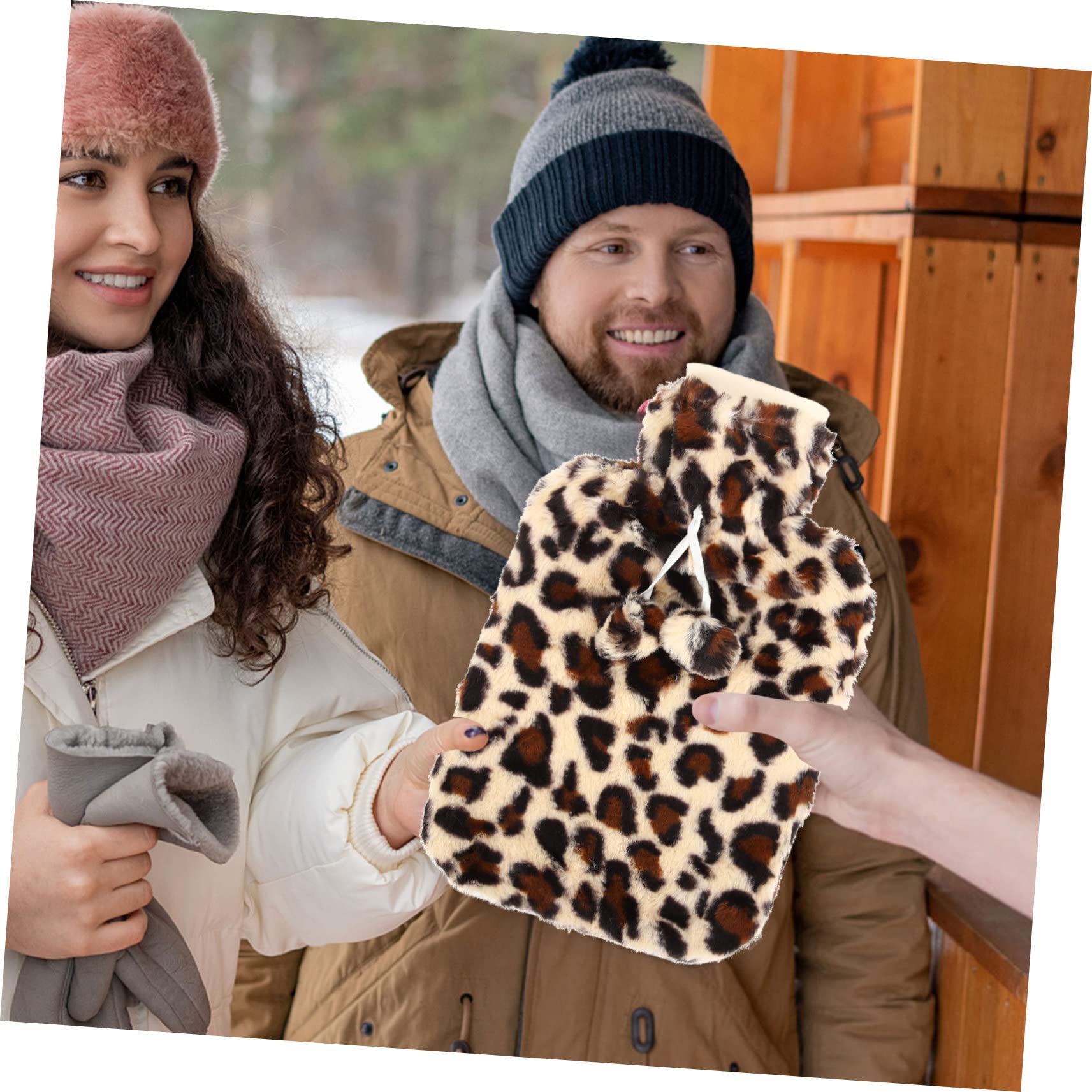 KOMBIUDA Thick Hot Water Bottle Reusable Hand Warmer Comfortable Hot Water Bag Compact Hand Warmer for Winter